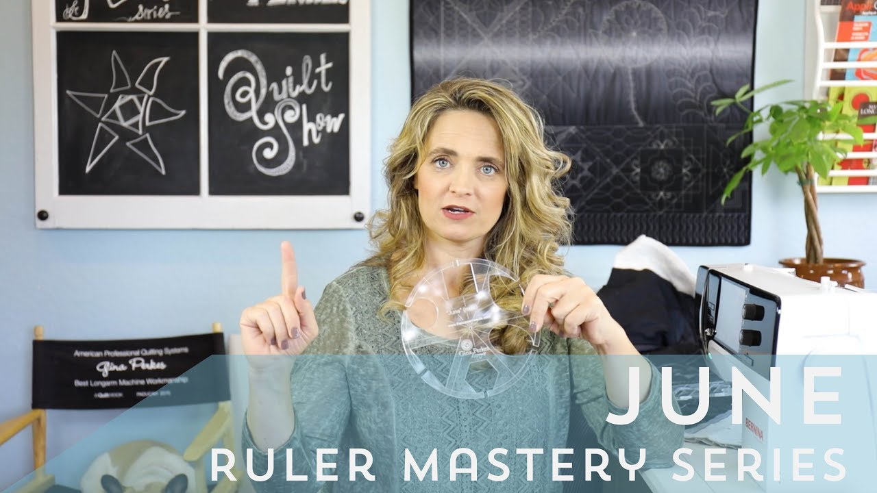 Gina Perkes Designs - June Ruler Quilting Tutorial - Ruler mastery series month 7/10