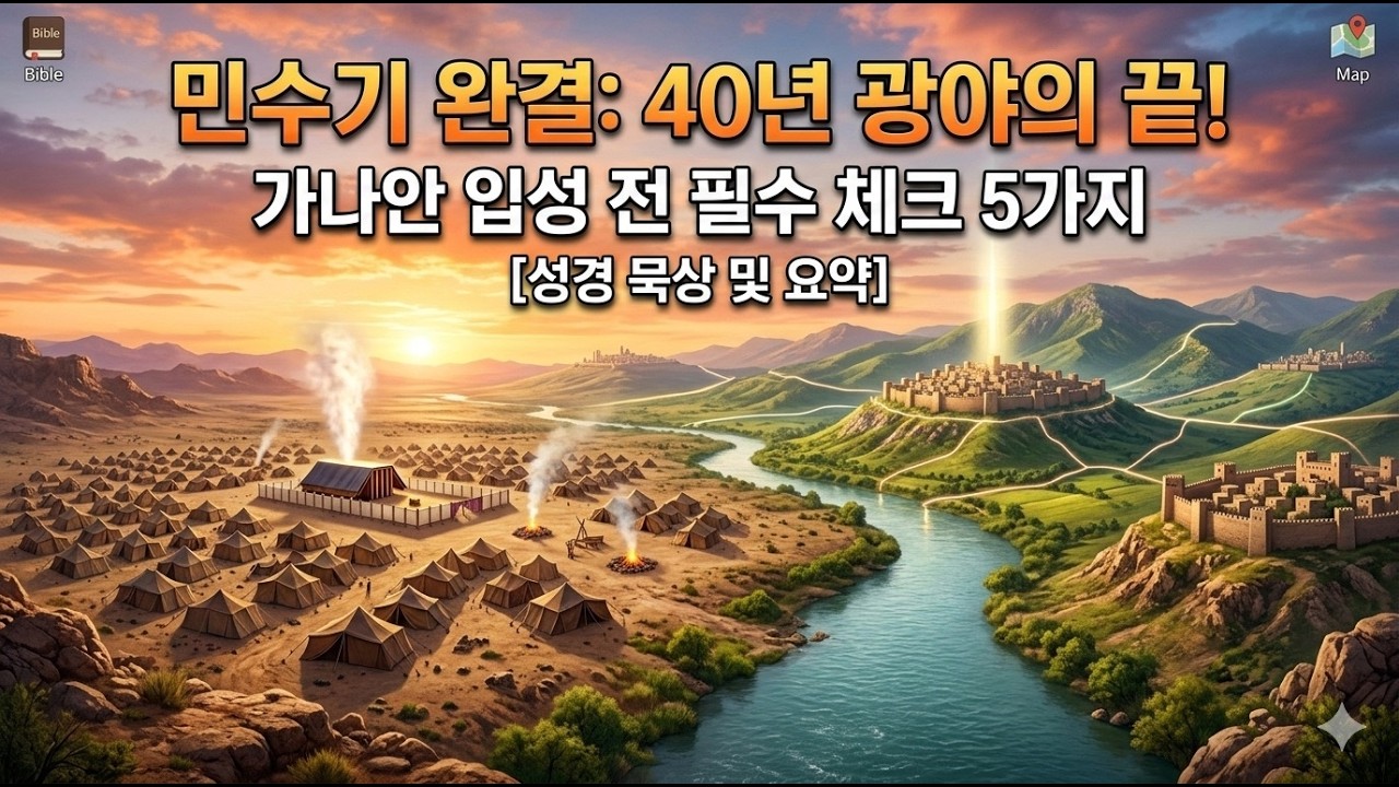 [민수기 31~36장] 40년 광야 생활의 마침표! 가나안 입성 전 반드시 체크해야 할 5가지