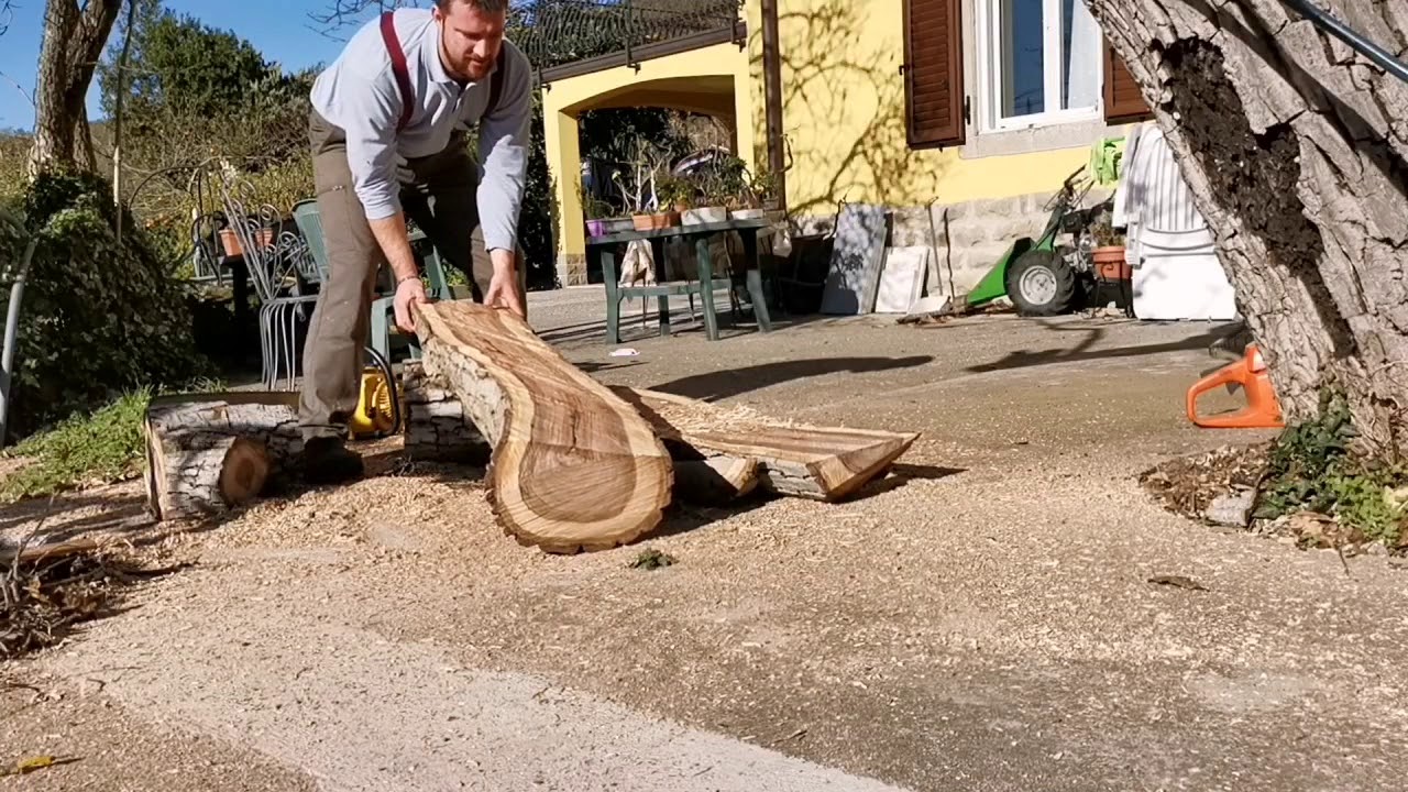 Ricavare tavole con motosega - Alpina 120