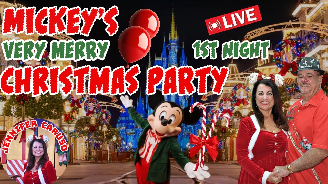 🔴LIVE Mickey's Very Merry Christmas Party 1st Night Magic Kingdom Walt Disney World 11/07/2025