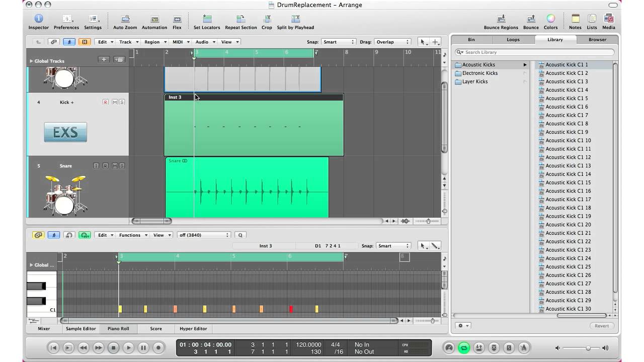 Logic Pro 9: Drum Replacement
