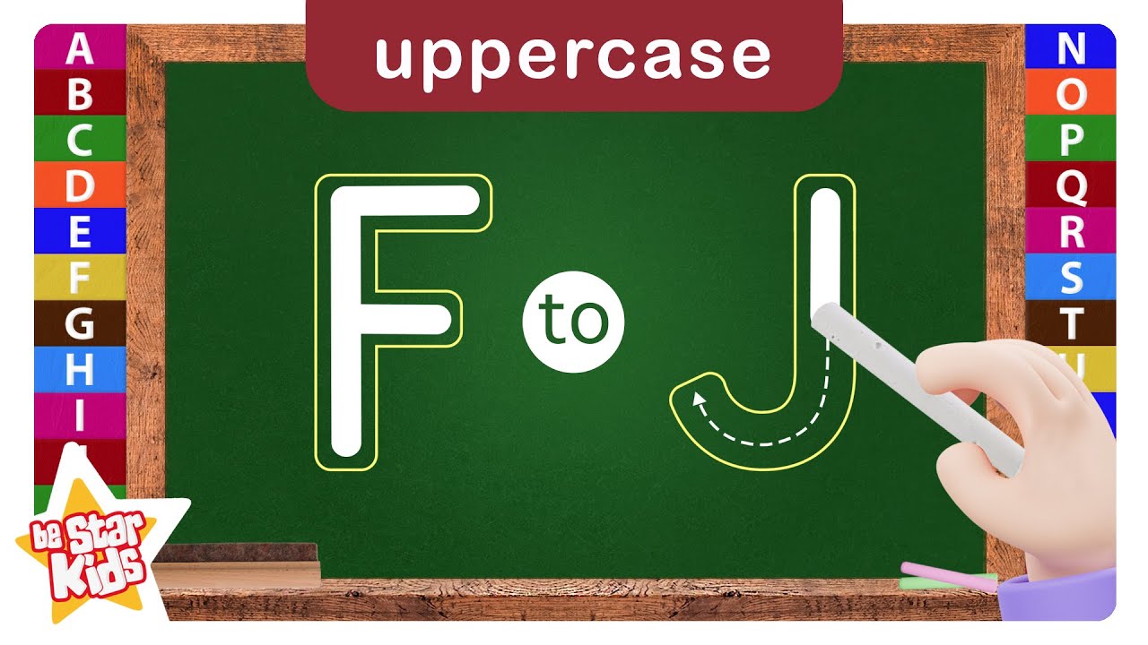 How to  Write Alphabet F to J for Kids!