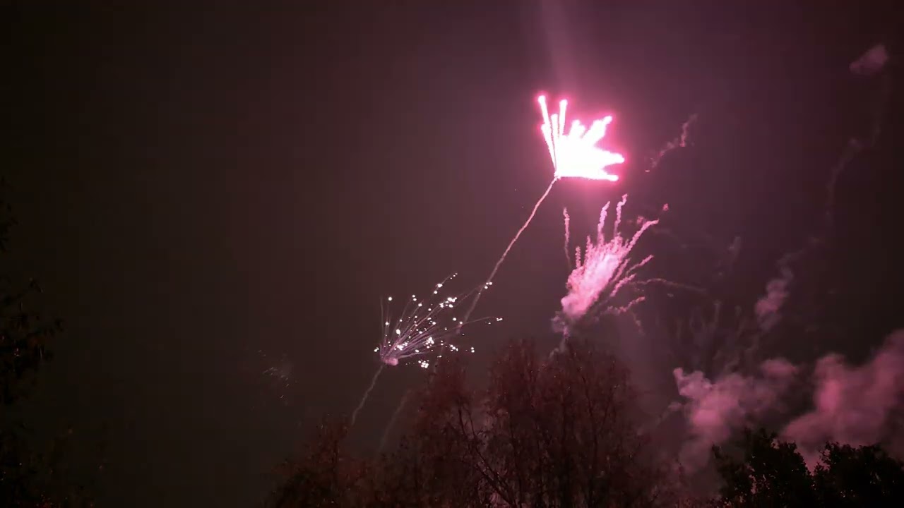 Bestwood Road Social Club fireworks from my garden