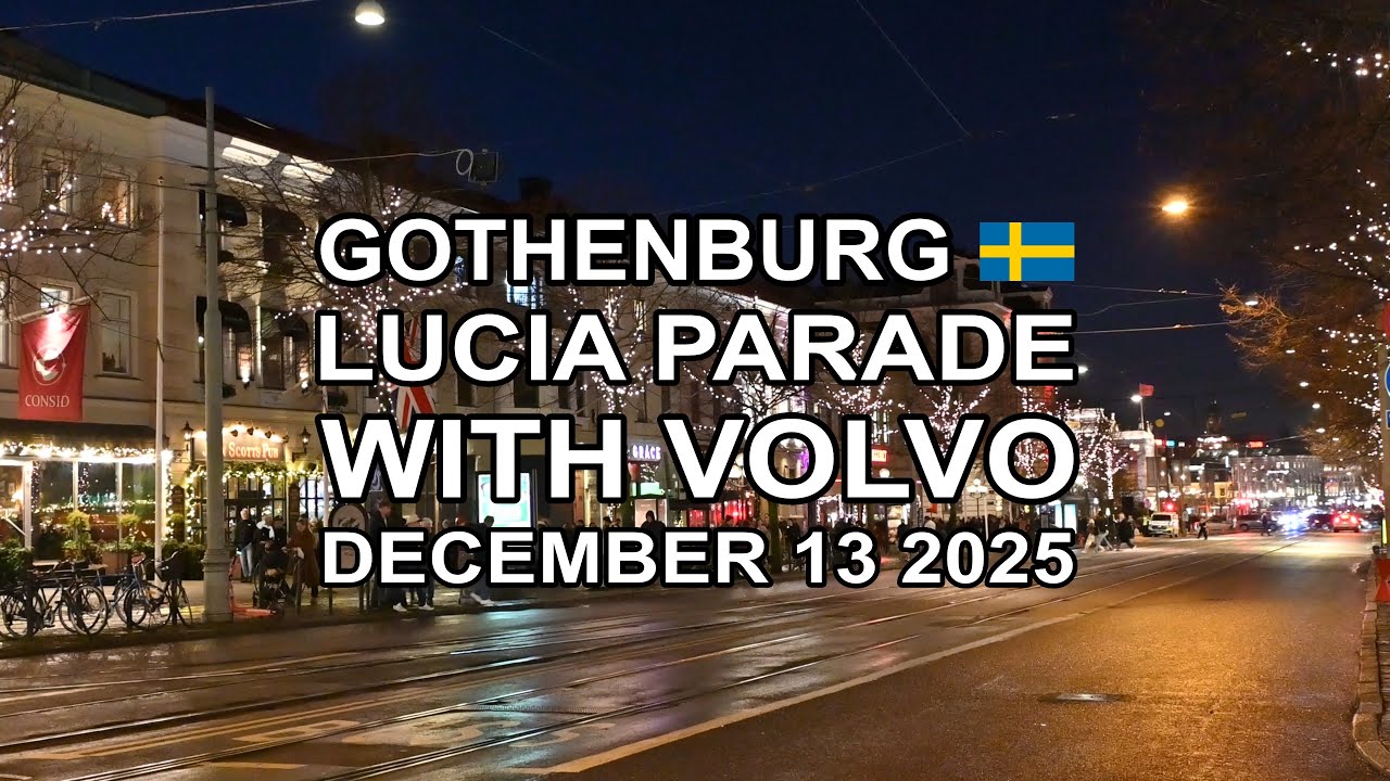 GOTHENBURG LUCIA PARADE WITH VOLVO 2025 (4K)
