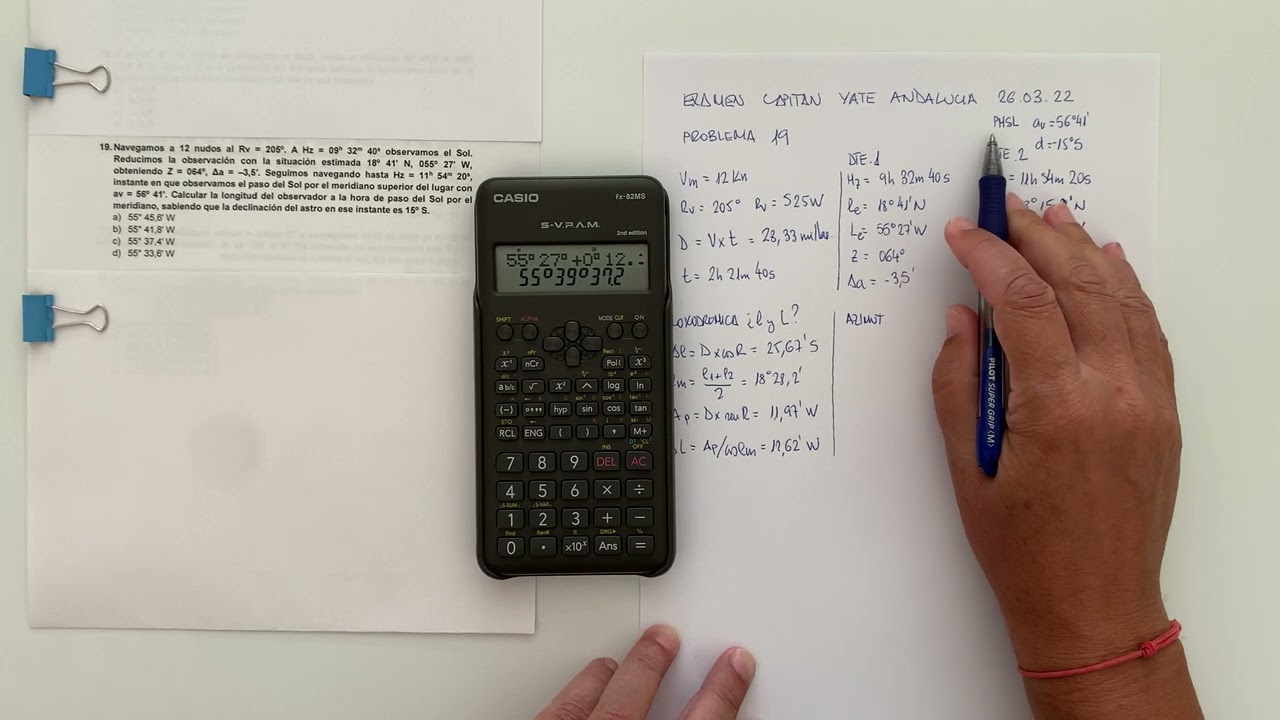 EXAMEN CAPITAN YATE ANDALUCIA 260322 PROB19: RECTAS ALTURA NO SIMULTANEAS