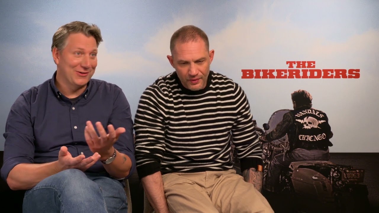 THE BIKERIDERS Interview - Tom Hardy talks about Method Acting - Jeff Nichols about Austins crash