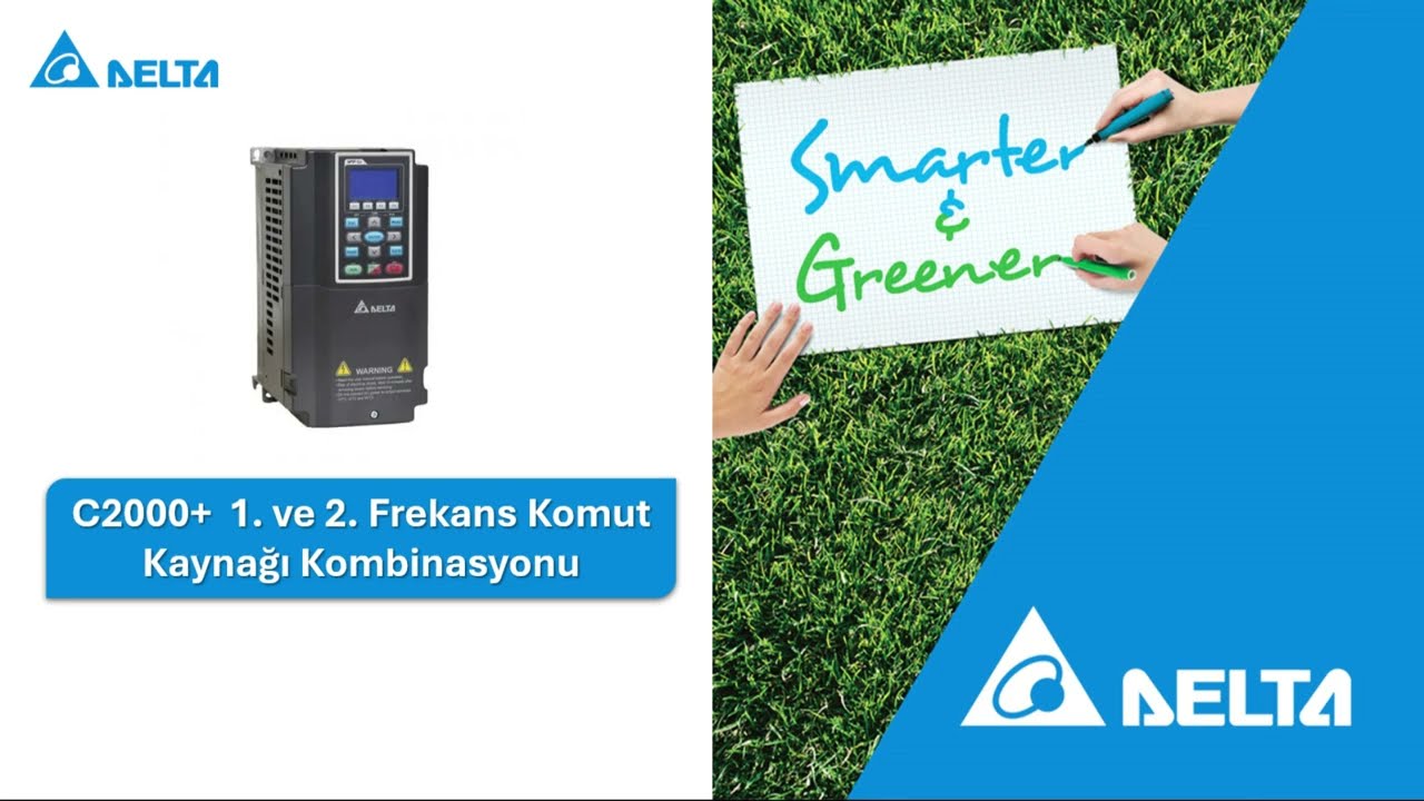 C2000+ 1.  ve 2.  Frekans Komut Kaynağı Kombinasyonu