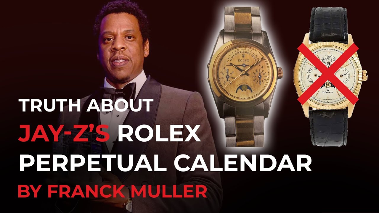 Jay-Z&rsquo;s Unique Rolex Perpetual Calendar Modified by Franck Muller? Or Is It?