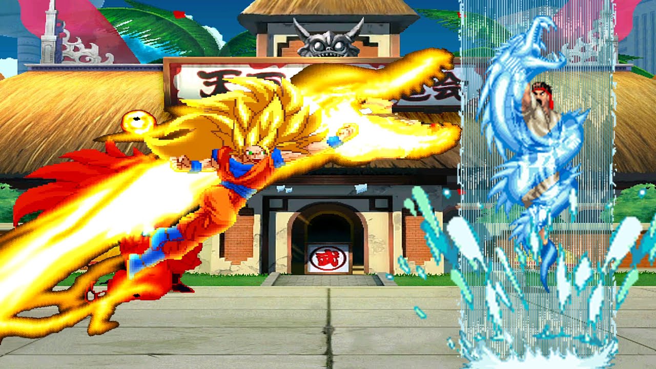 GOKU VS RYU! THE MOST AMAZING FIGHT OF ALL TIME! DESERVES 1 MILLION VIEWS!