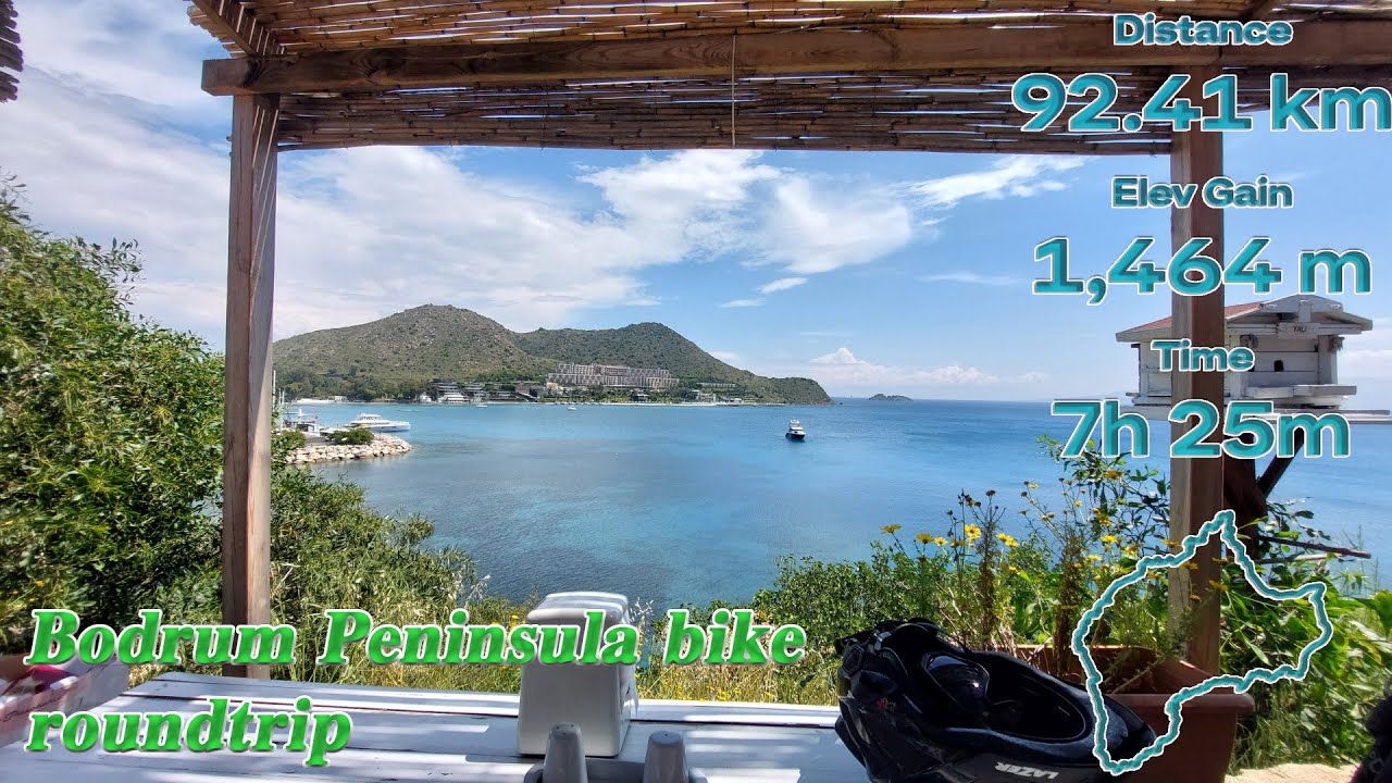 Bodrum peninsula bike roundtrip May 2025 Велообиколка на Бодрумския полуостров Май 2025