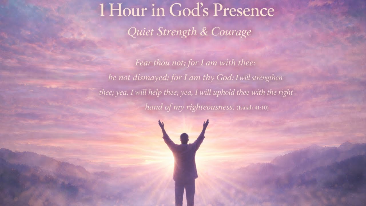 1 Hour in God’s Presence | Strength & Courage | Isaiah 41:10 – Soaking Gregorian Chant & Violin
