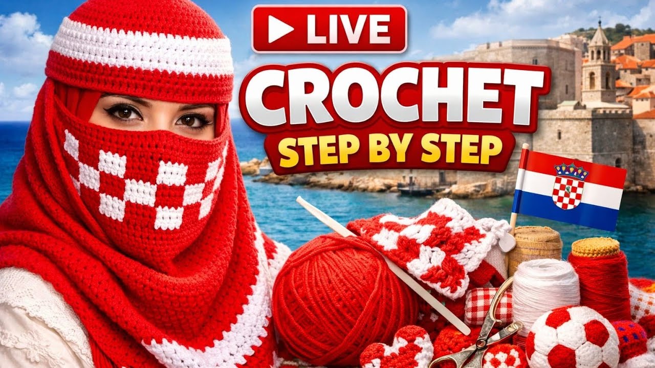 Live Crochet Tutorial for Beginners | Easy & Beautiful Crochet Pattern