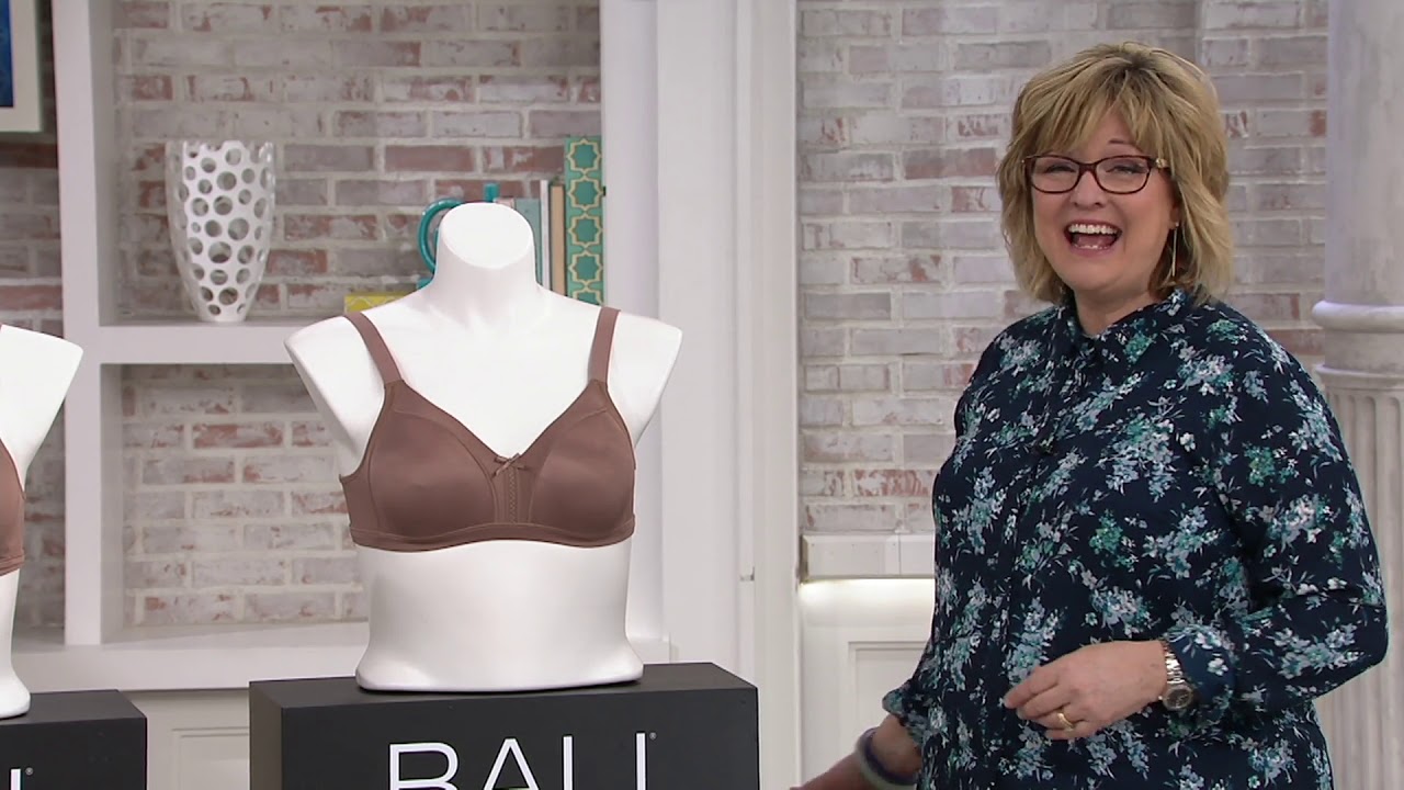 Bali Set of 2 Double Support Soft Touch Wirefree Bras on QVC