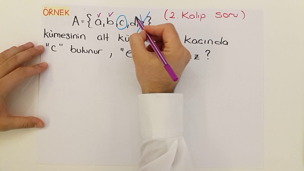 Alt Küme - Öz Alt Küme