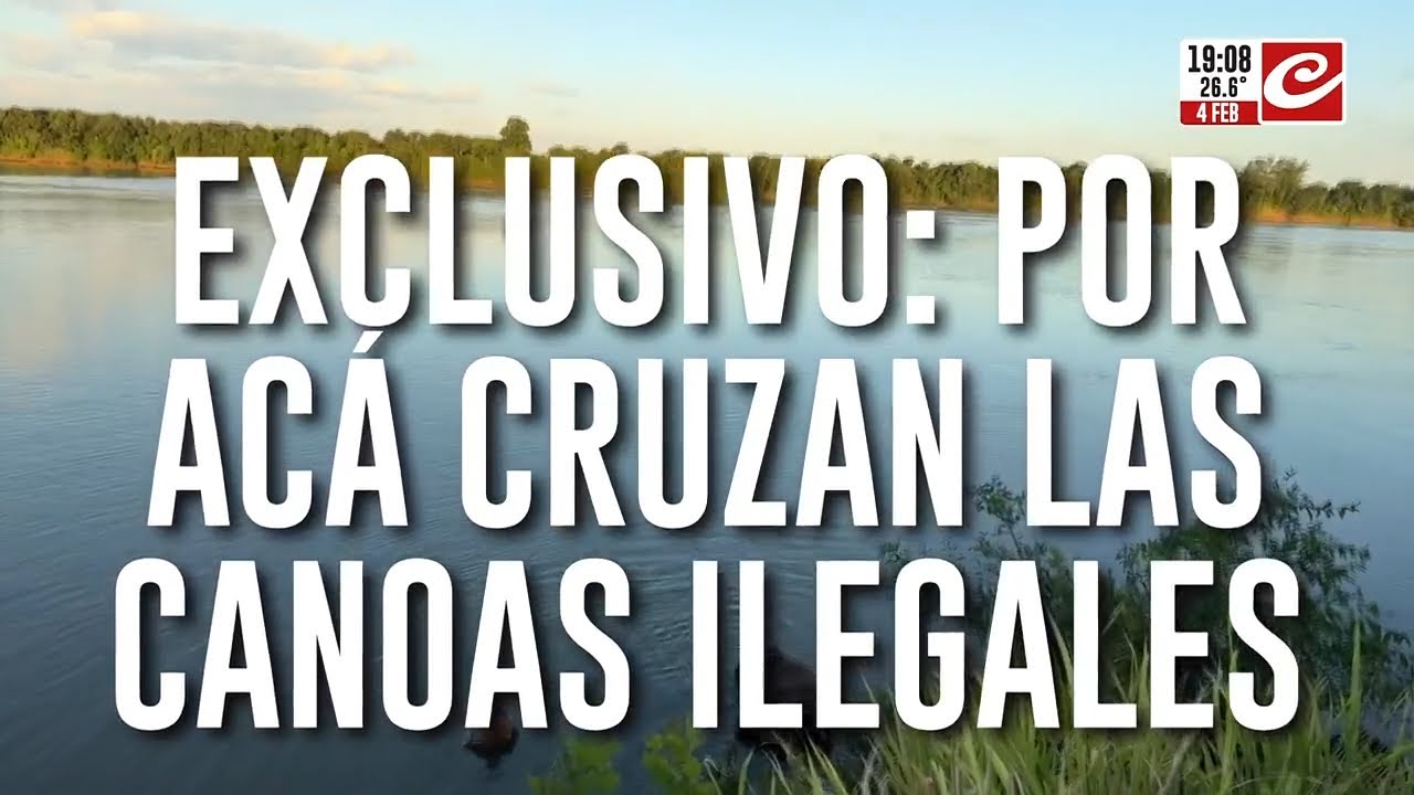 Exclusivo: por acá cruzan las canoas ilegales