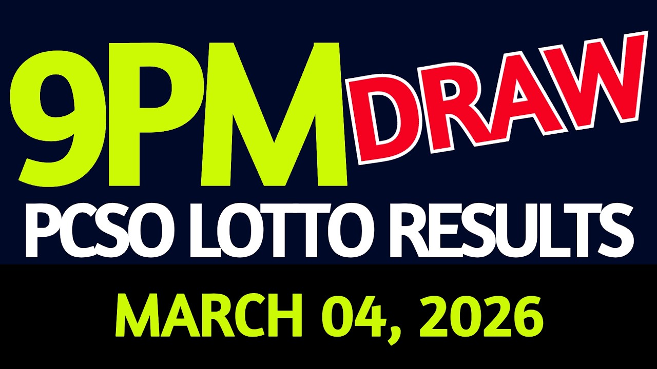 Lotto Result Today 9pm draw March 04, 2026 Wednesday PCSO