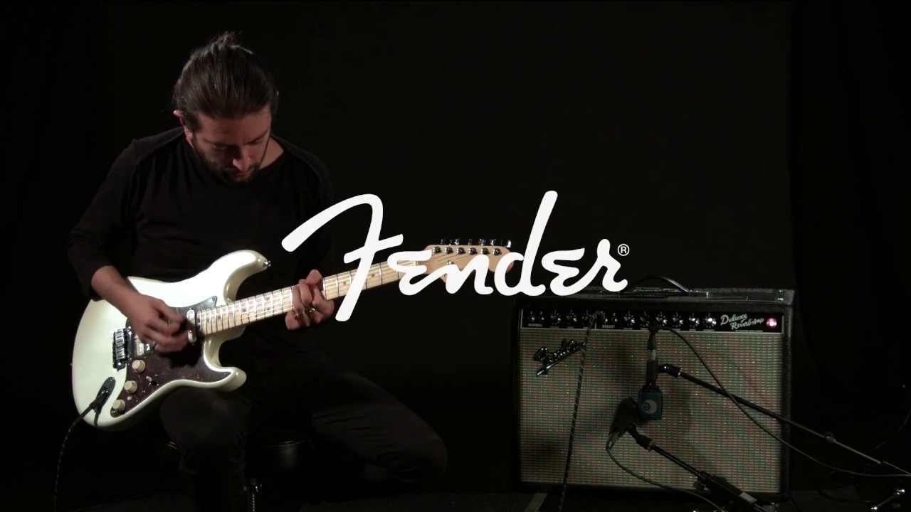 Fender American Elite Stratocaster HSS Shawbucker, Olympic Pearl | Gear4music demo