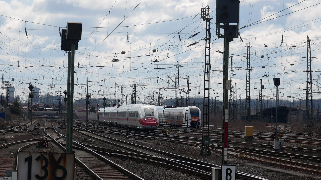 Eisenbahnverkehr in Hamm HBF Mit Br 462 218 402 403 412 442193 101 186 185 294 151 428 429