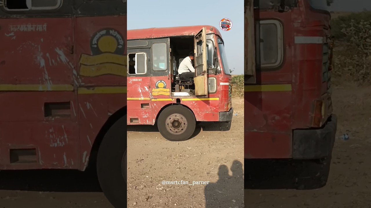 Msrtc bus fails in ghat 😱😱😱 #msrtc_bus #bus_shorts #viral #shortvideo #lalpari