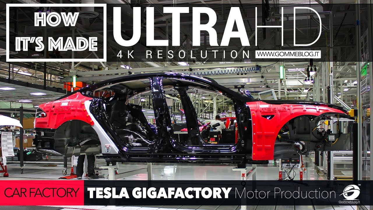 [4K] CAR FACTORY: HOW IT'S MADE TESLA GigaFactory TIMELAPS + Motor PRODUCTION Plant
