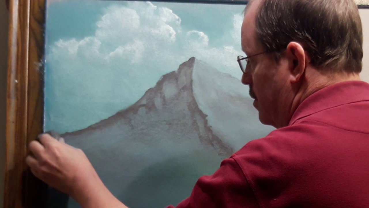 Draw a Large Mountain with Chalk or Pastel