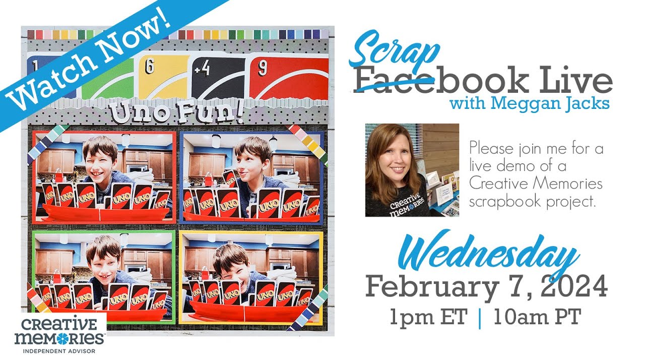 Scrapbook Live с Мегган Джекс — 7 февраля 2024 г.
