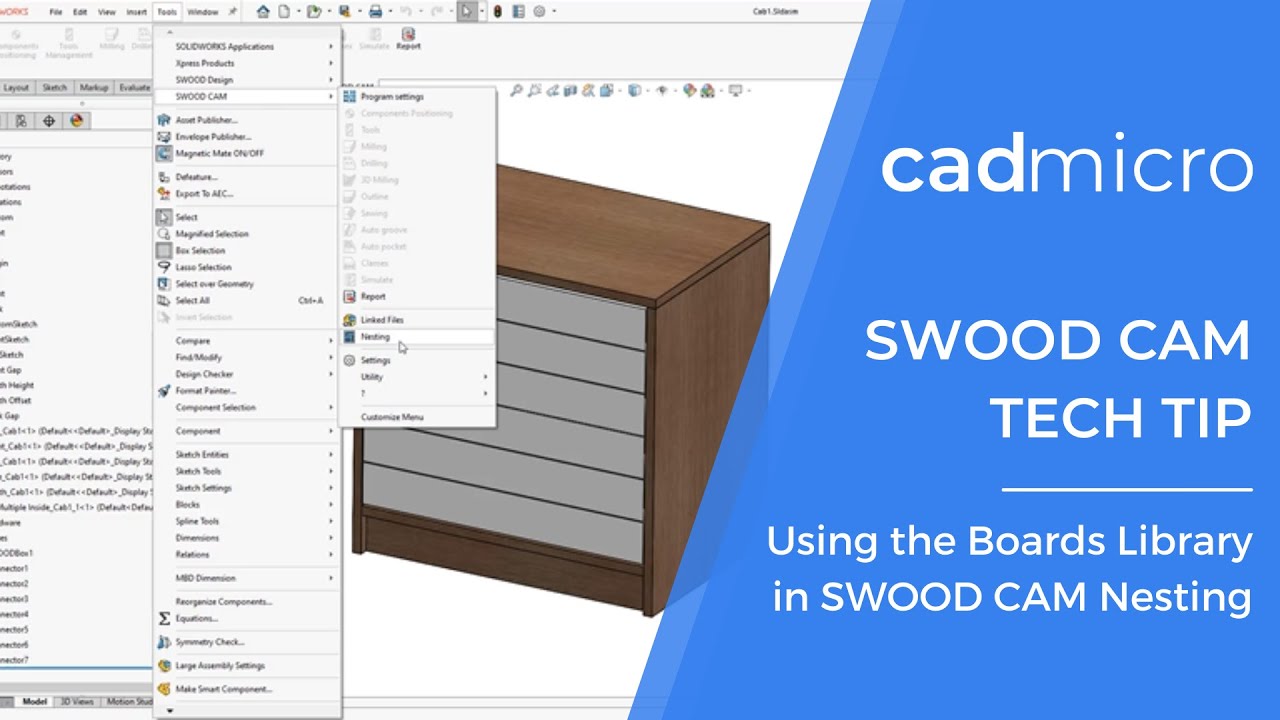 Tech Tip: How to create boards in SWOOD CAM Nesting