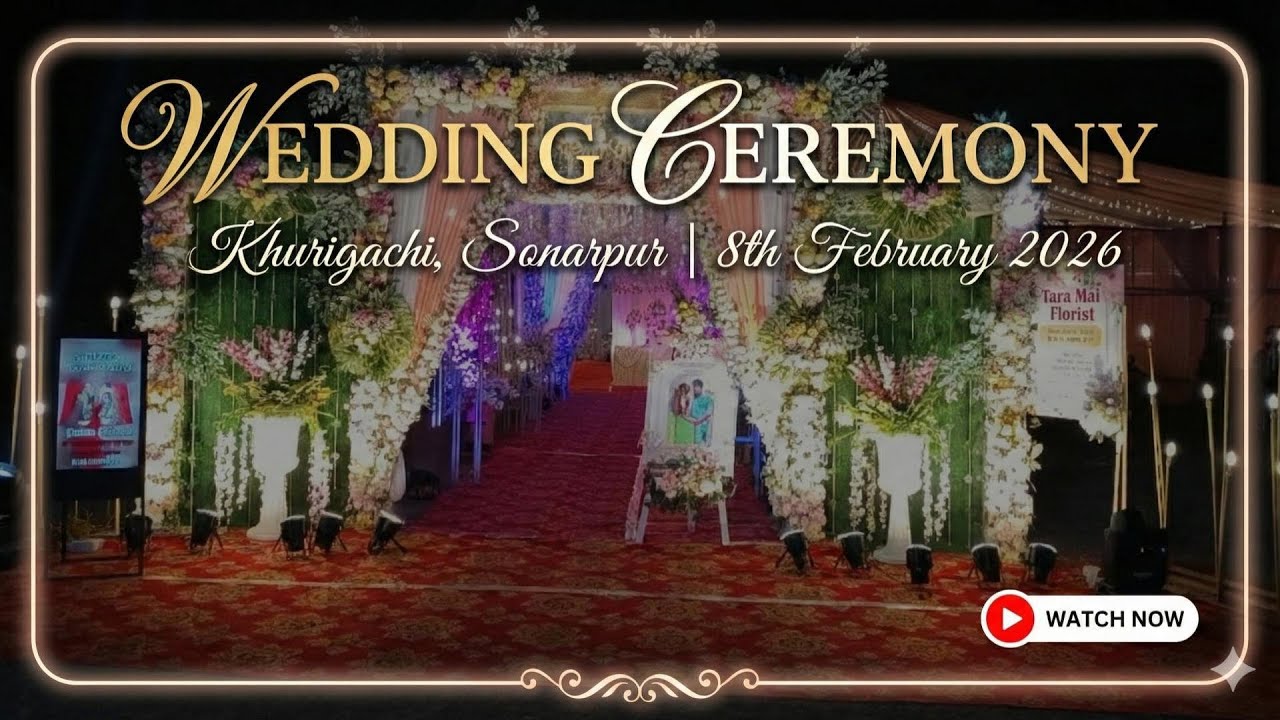 8th February , 2026 Wedding Reception Party | Sonarpur