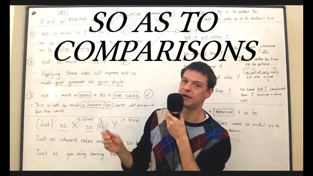 SO AS TO comparisons