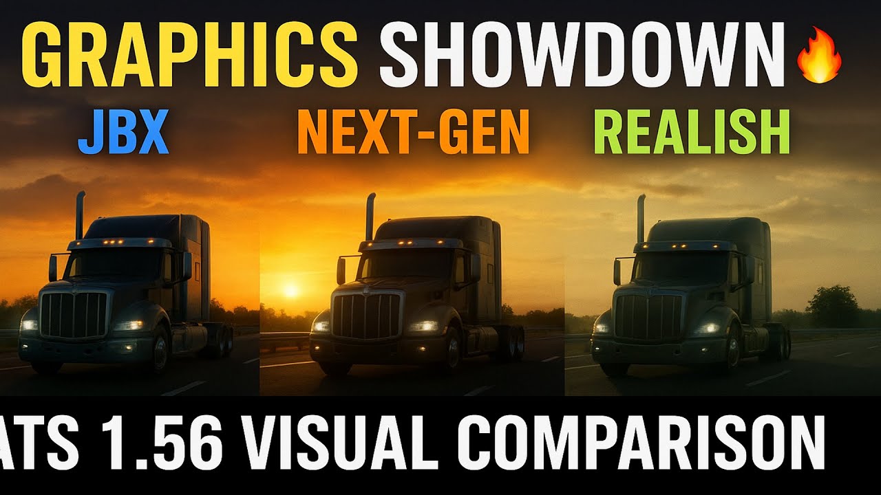 Detailed ULTIMATE Graphics Mod Showdown! 🌅 | ATS 1.57-1.53 Graphics Comparison