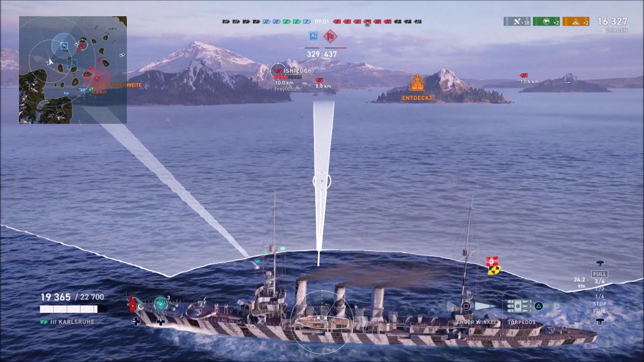 World of Warships Legends  Tier 3 Kreuzer Karlsruhe