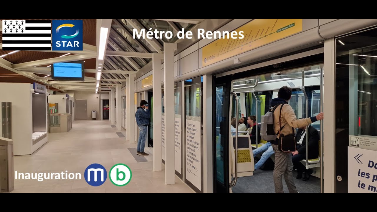 [STAR] Métro de Rennes - Inauguration de la ligne b ! - 4K