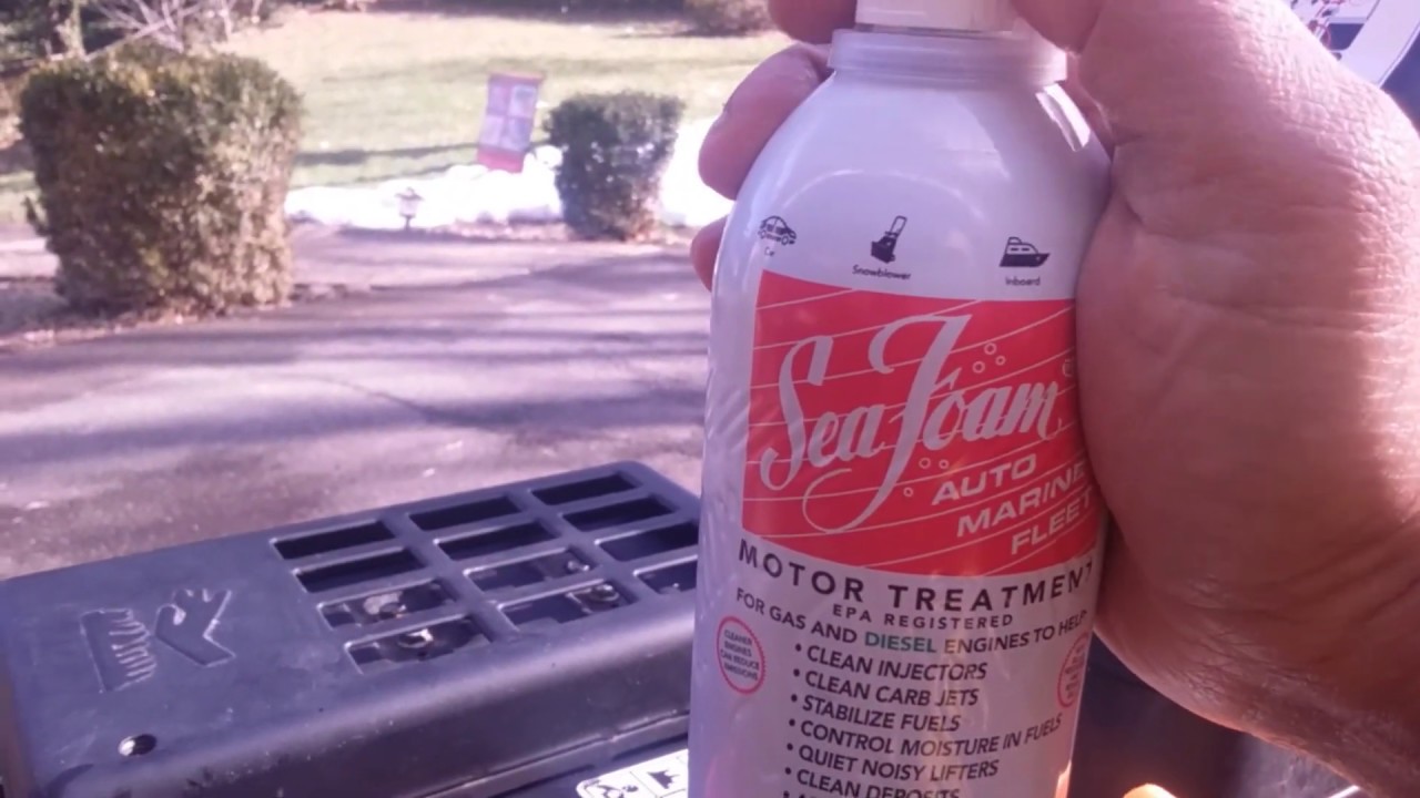 Snow Blower Carburetor Cleaning with Seafoam