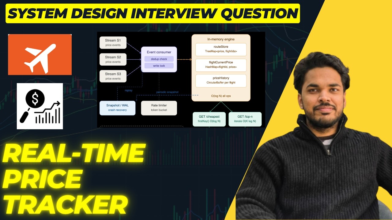 Real-Time Price Tracker: System Design Interview Question | SDE 3 | Ixigo 