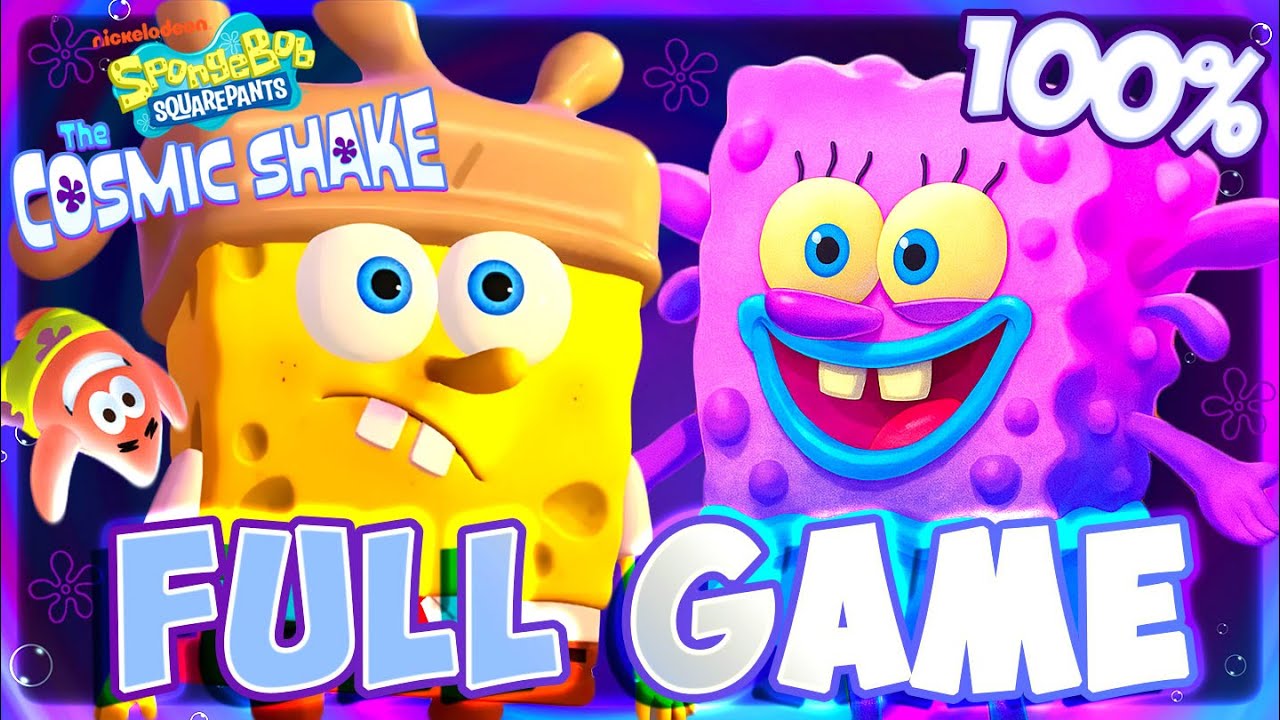 SpongeBob The Cosmic Shake FULL GAME 100% Longplay (PS4)