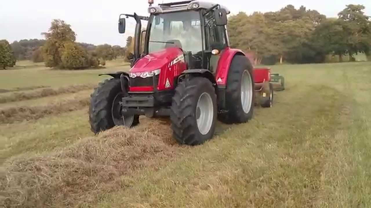 Massey Ferguson 5610 and 1840 baling