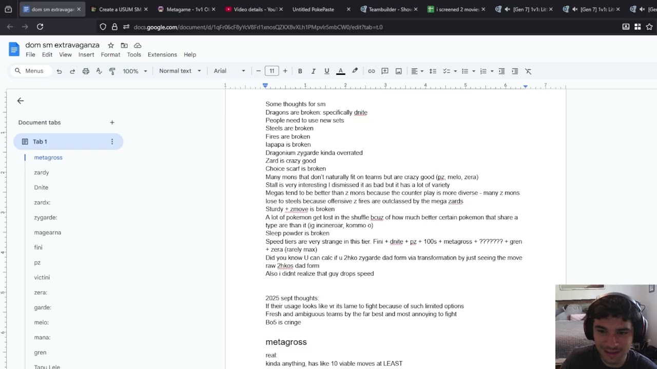 SM 1v1 New VR + Updating my sets doc