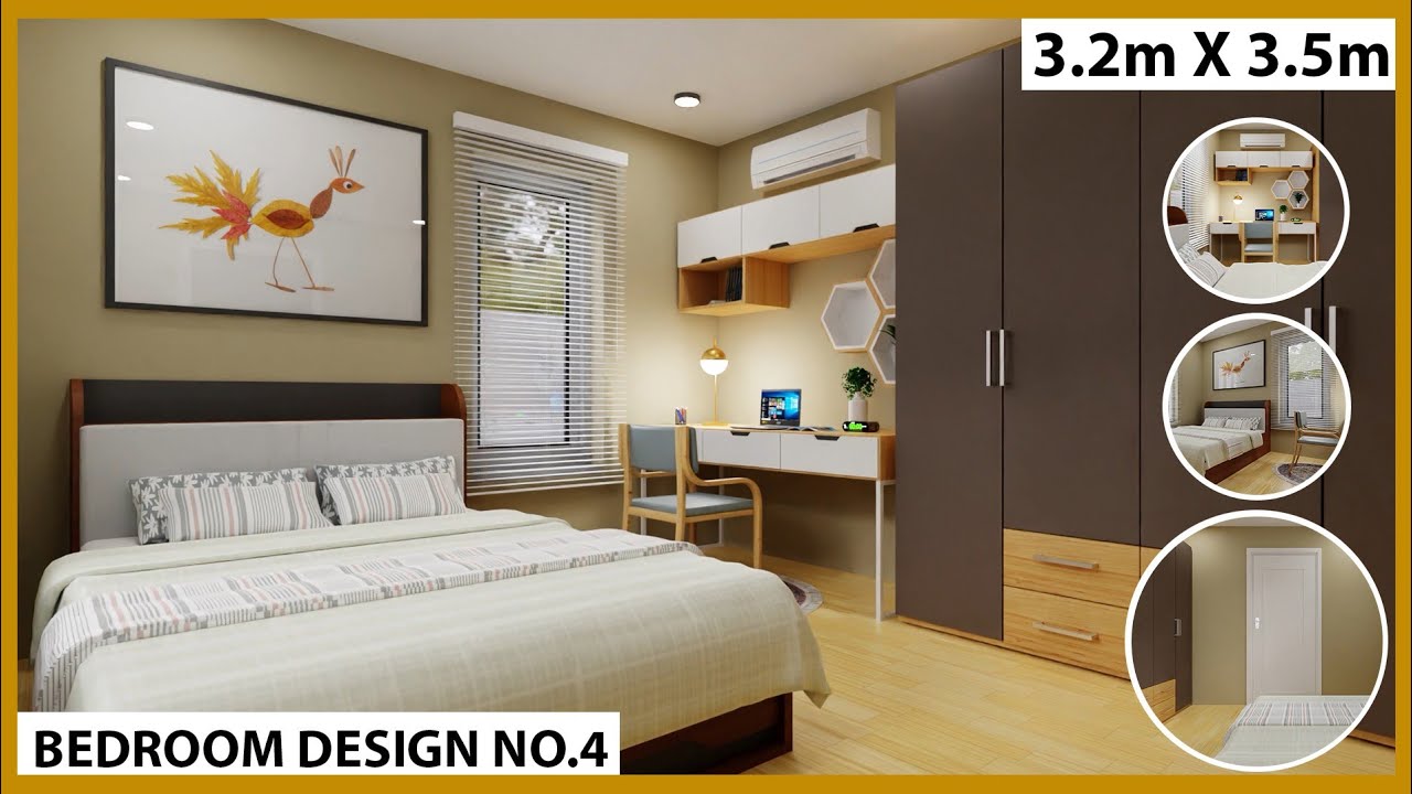 Bedroom Design No.4 (3.2m X 3.5m)
