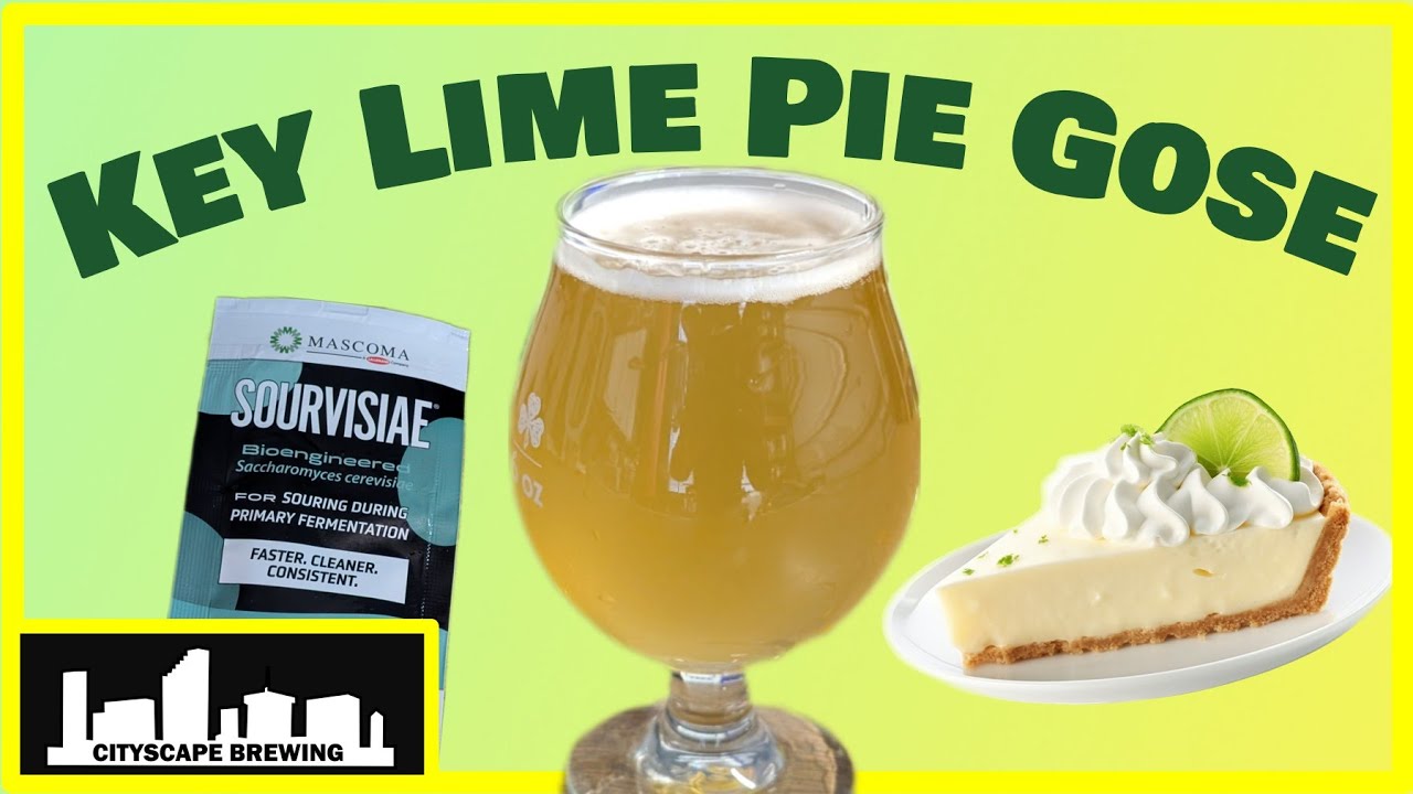 KEY LIME PIE Sour 🥧 🍋‍🟩  made with Sourvisiae Yeast! All-Grain Brew Day
