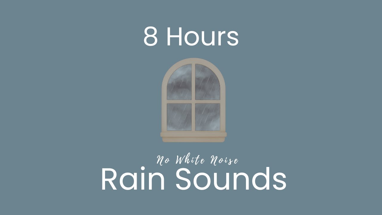 【8時間】赤ちゃんの寝かしつけに｜雨音のみ（ホワイトノイズなし）｜Rain Sounds for Baby Sleep