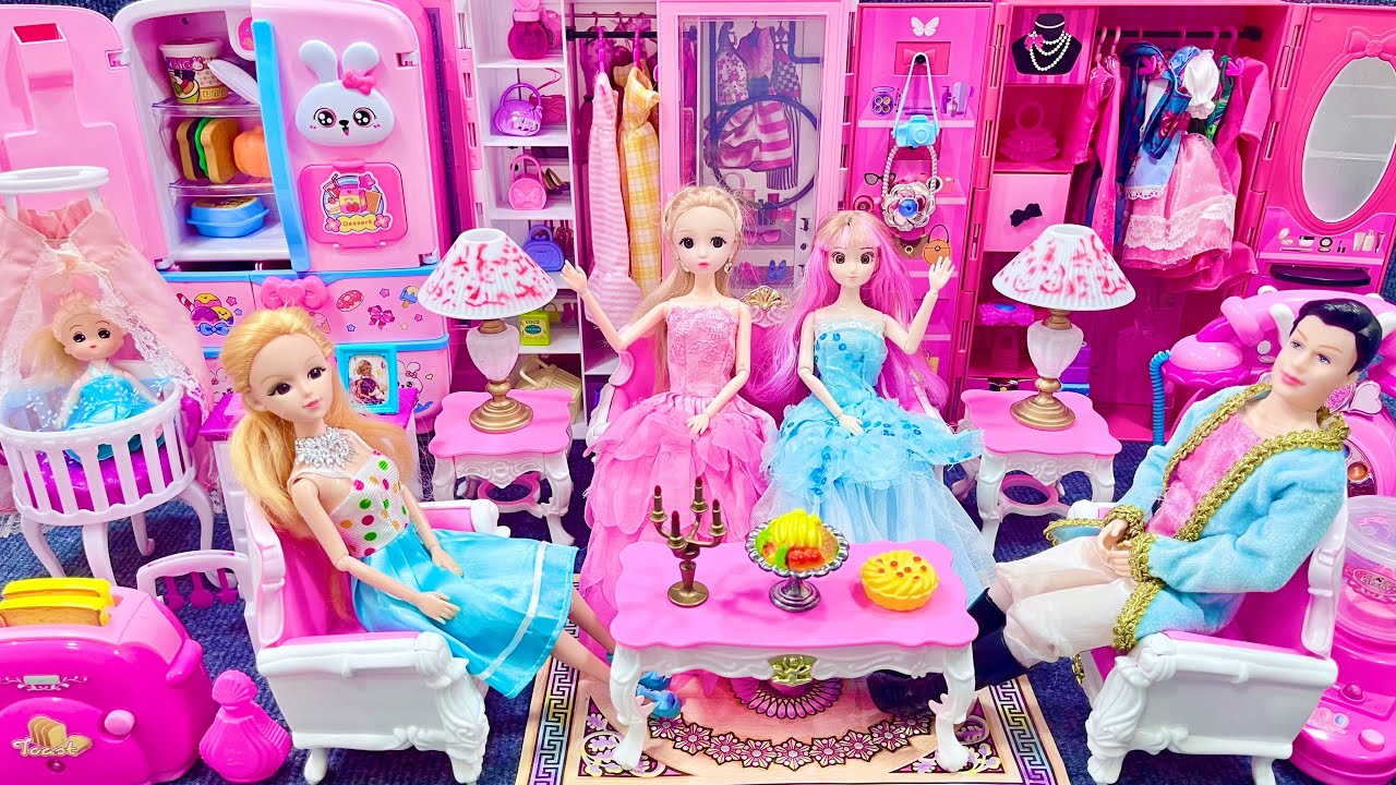 15 Minutes Satisfying With Unboxing Happy Barbie Princess Family Toys Collection ASMR | Review Toys