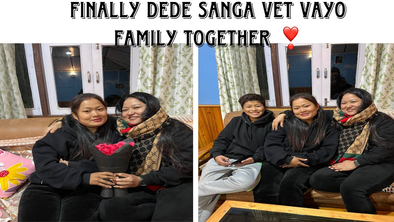 Dede sanga  vet vayo derai barsa pachi🫂🥹 family together!! Siblings 