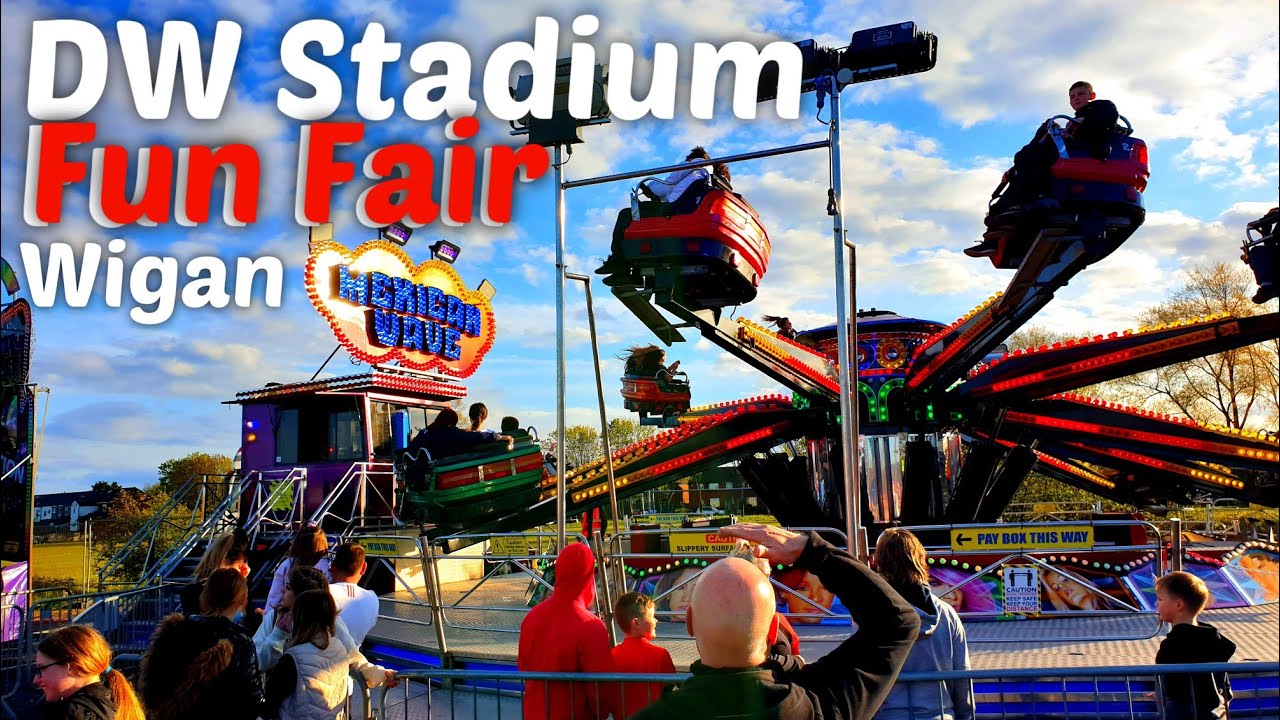 Ярмарка развлечений в Уигане | Стадион DW | Видеоблог A L Silcocks Funfair, май 2021 г.