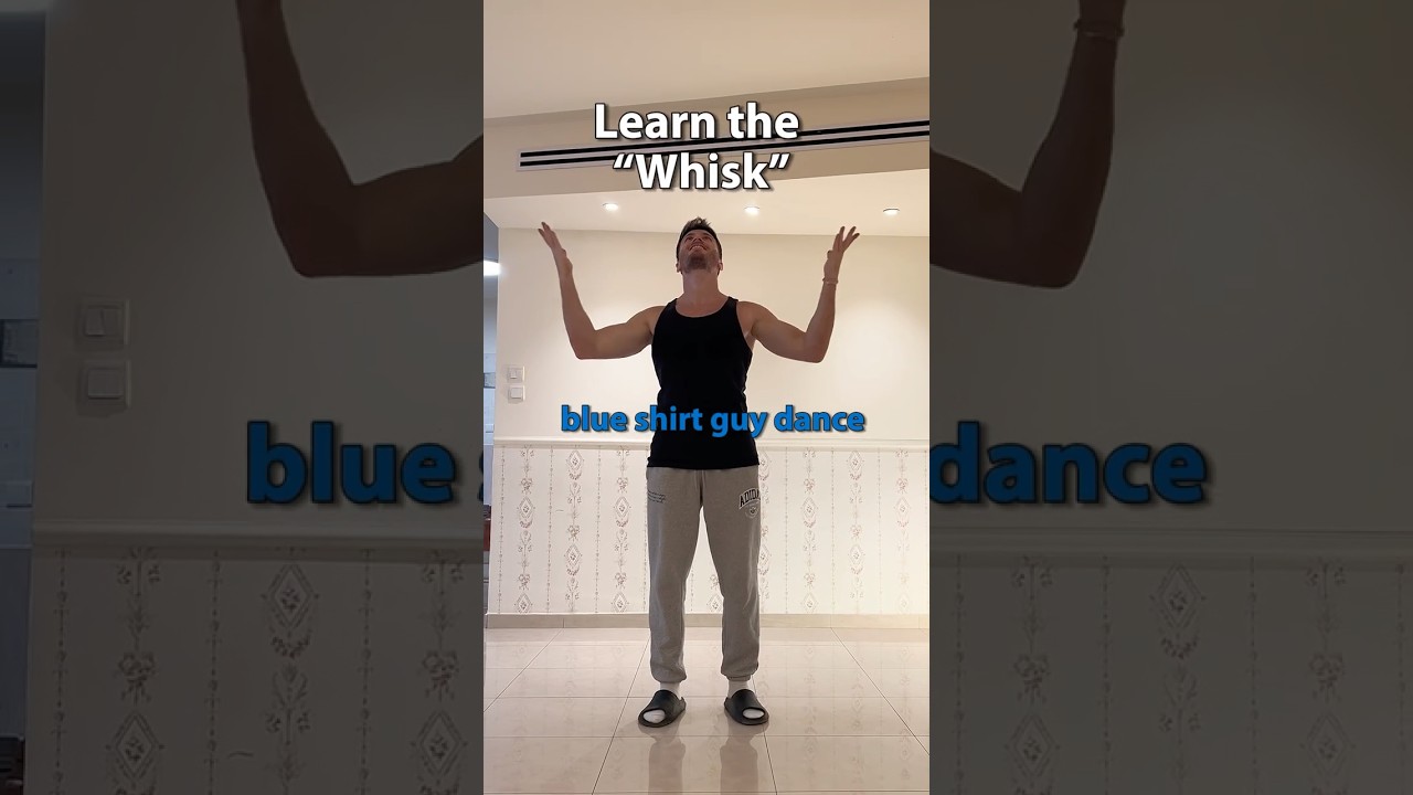 BEST &ldquo;Blue Shirt Dance&rdquo; 🕺 TUTORIAL #blueshirt #whisk #samba #dance #tutorial #viral #winz #winzjump