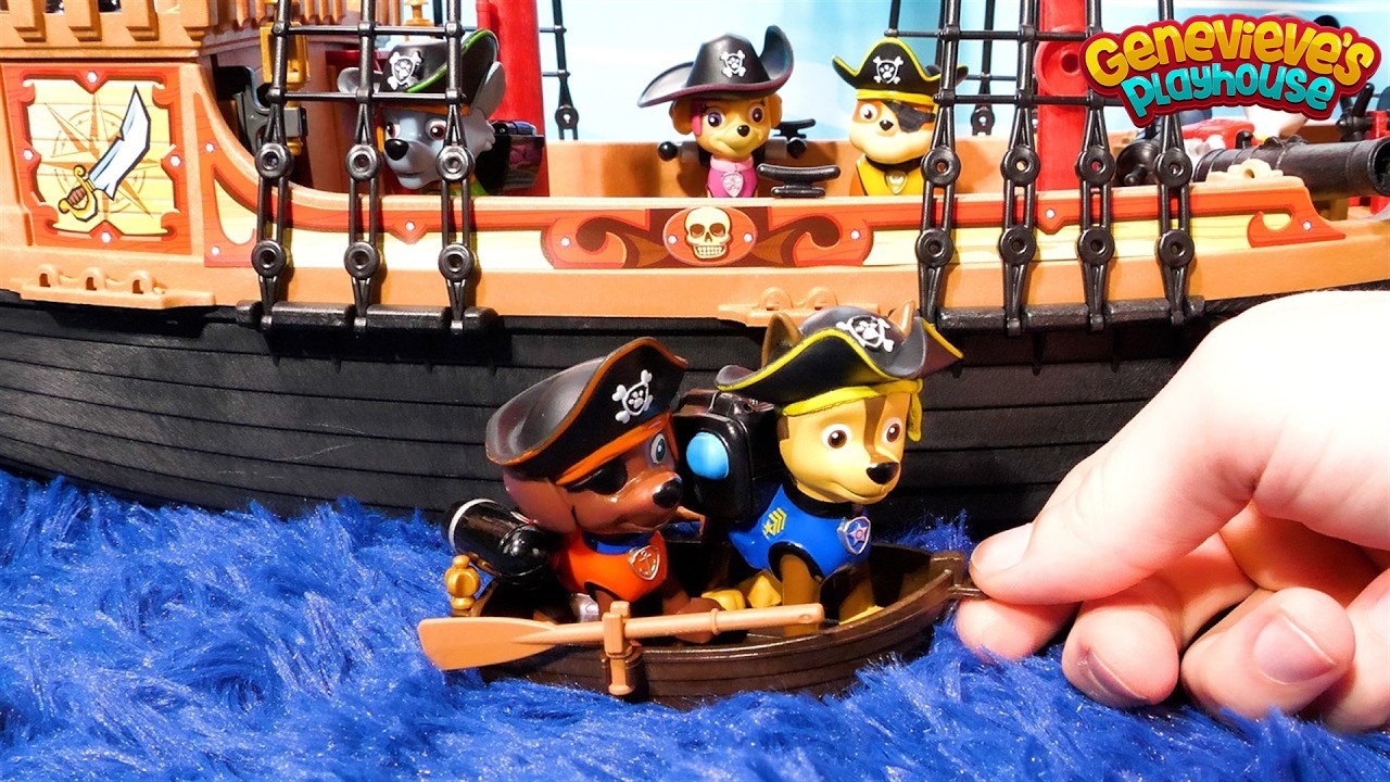 Best Toy Learning Adventure for Kids! - Paw Patrol Pirates and Genevieve's Playhouse Castle Fun!