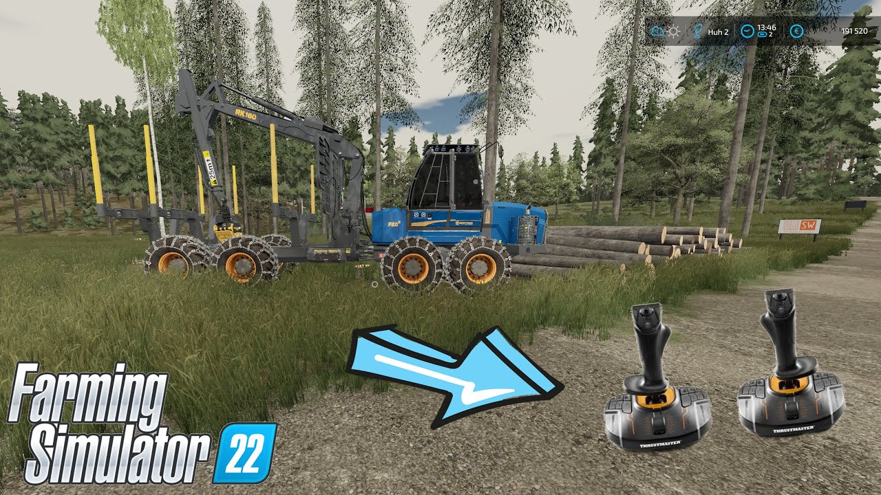 FS22 Forwarding practices with new joysticks!