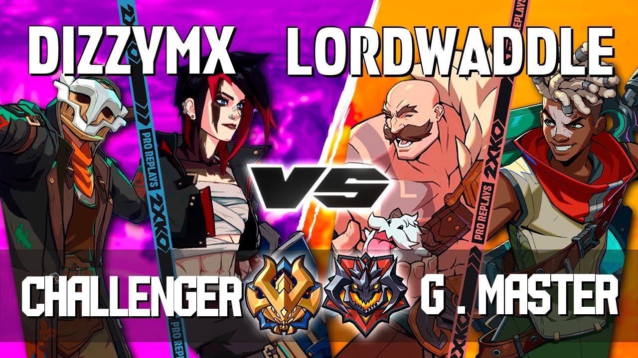 2XKO ▰ DIZZYMX (Vi-Ekko) vs LORDWADDLE (Braum-Ekko) ▰ 2XKO Pro level replays