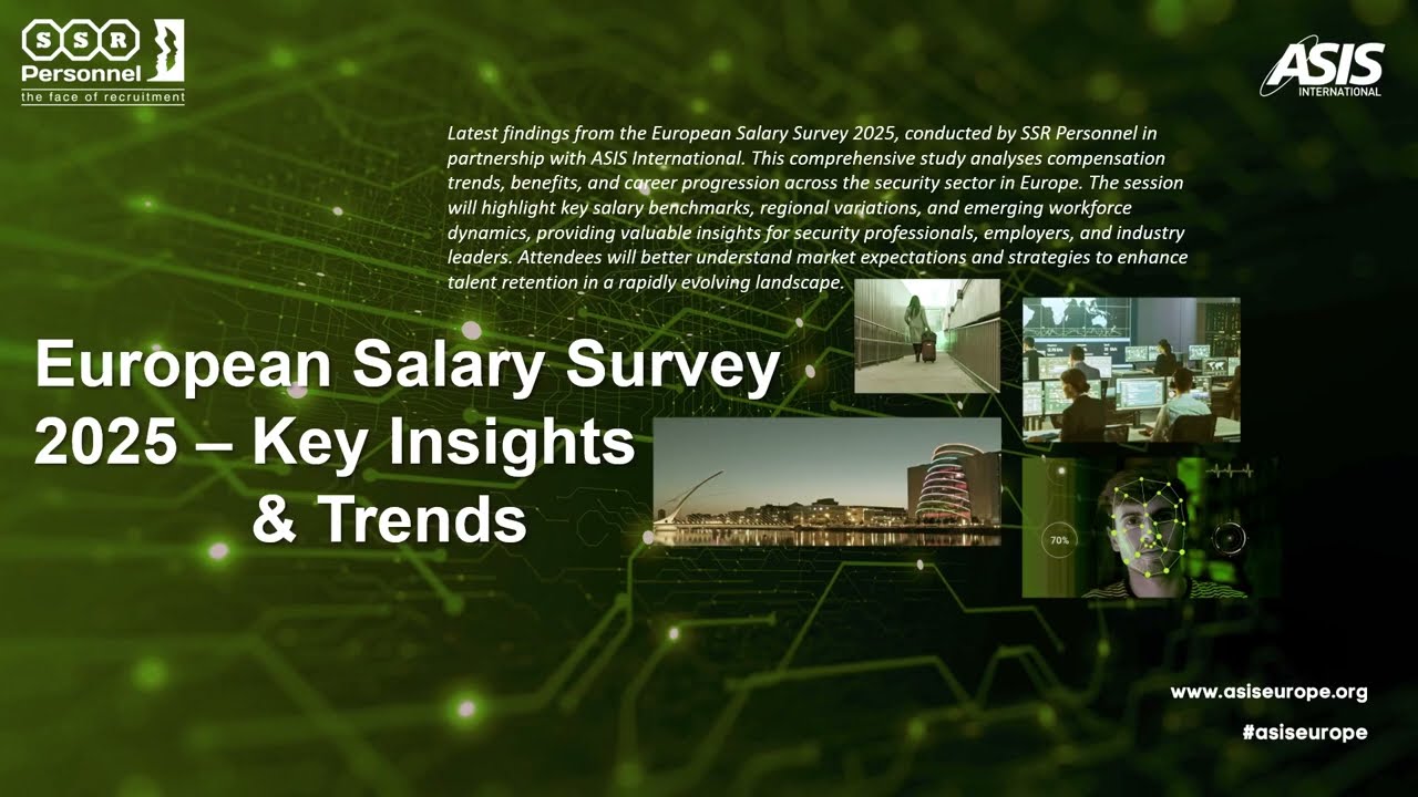 European Salary Survey Trends 2025 - Promo Clip (Full Video 35 Minutes from ASIS International)
