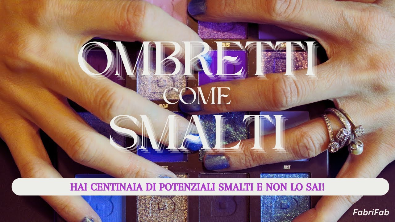 Come usare gli ombretti come smalti 💅 Tutorial FACILISSIMO! | Lo smalto colorato non lo compro più!