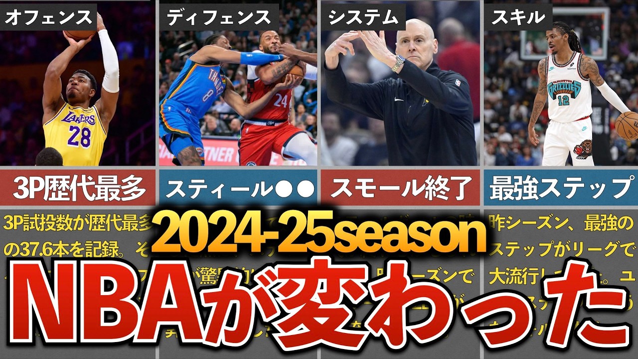【徹底解説】最新のバスケって何？今年のNBAが